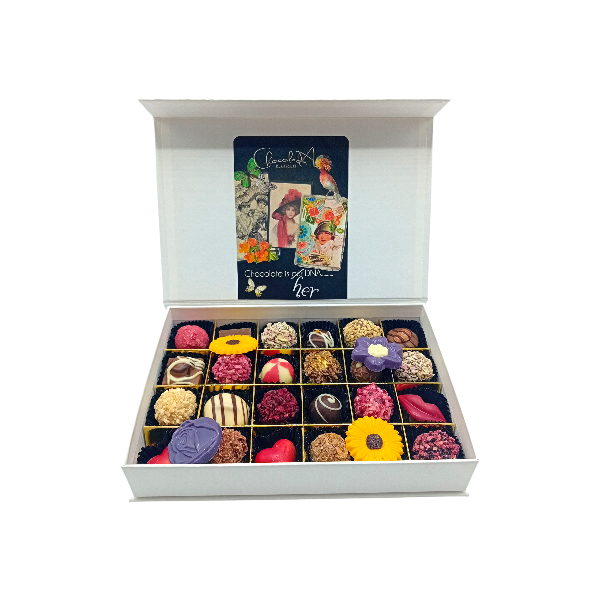 Handgemaakte prachtige bonbons voor vrouwen, dames, moeders, vrouwen en oma's (24)-medium-zwart