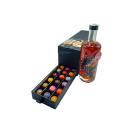 Pralines & likeur-pakket in luxe lade-box speciaal voor moeders.