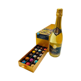 Ladebox met Artists en Fles Prosecco Louis Eschenauer