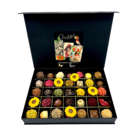 Handgemaakte prachtige bonbons Chocoladeboxen voor Moeder – met gratis bijzonder Poëzie album - Vanaf:
