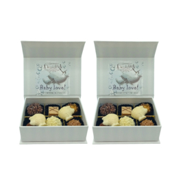 (Mini)2x6 Luxe geboorte cadeau doos-Baby Love