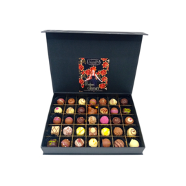 PRALINES(35)-groot-zwart-Luxe magneetbox-
