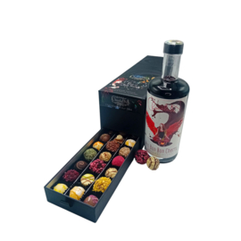Ladebox mix van Truffels/Bonbons + fles Bonbon Cherry