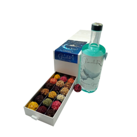 Luxe Kraamcadeau voor een jongen – Chocolade truffels Lade-Box met Likeur