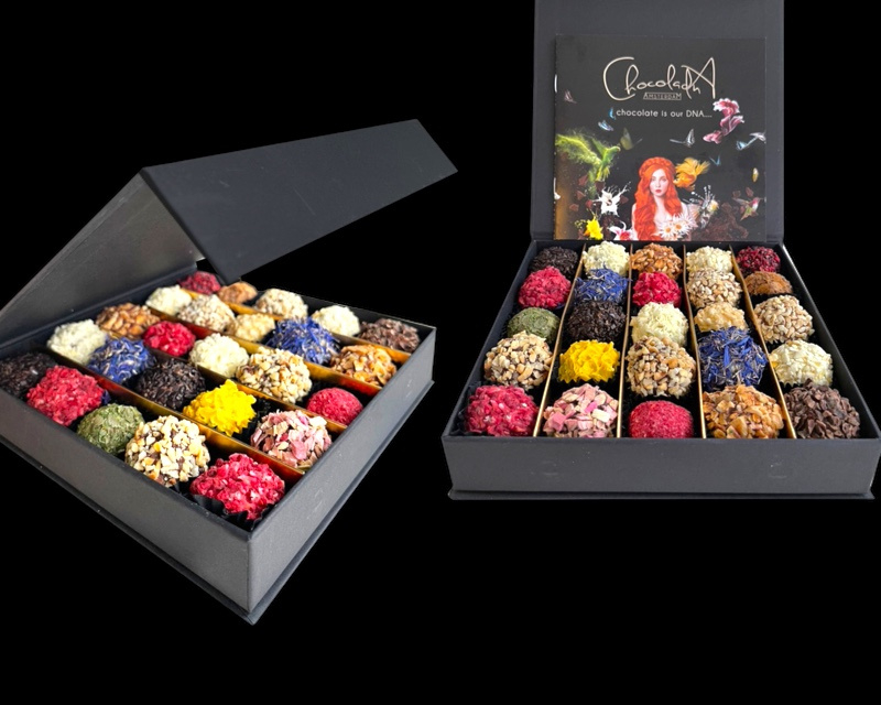 Medium - Luxe cadeaubox handgemaakte Chocoladna truffels.