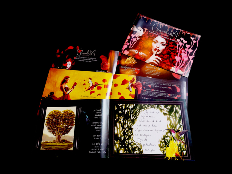 VALENTIJN: Gouden liefde: Luxe Santero Gold Edition 2020 met grote lade handgemaakte top chocolade, boekje & lief kaartje