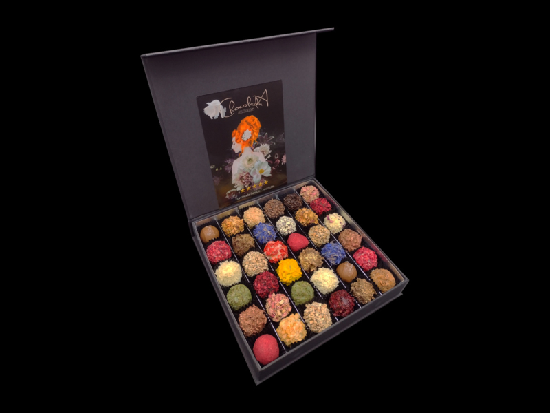 Groot - Luxe cadeaubox handgemaakte Chocoladna truffels.
