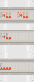 3 fase groepenkast met 4 lichtgroepen en kookgroep