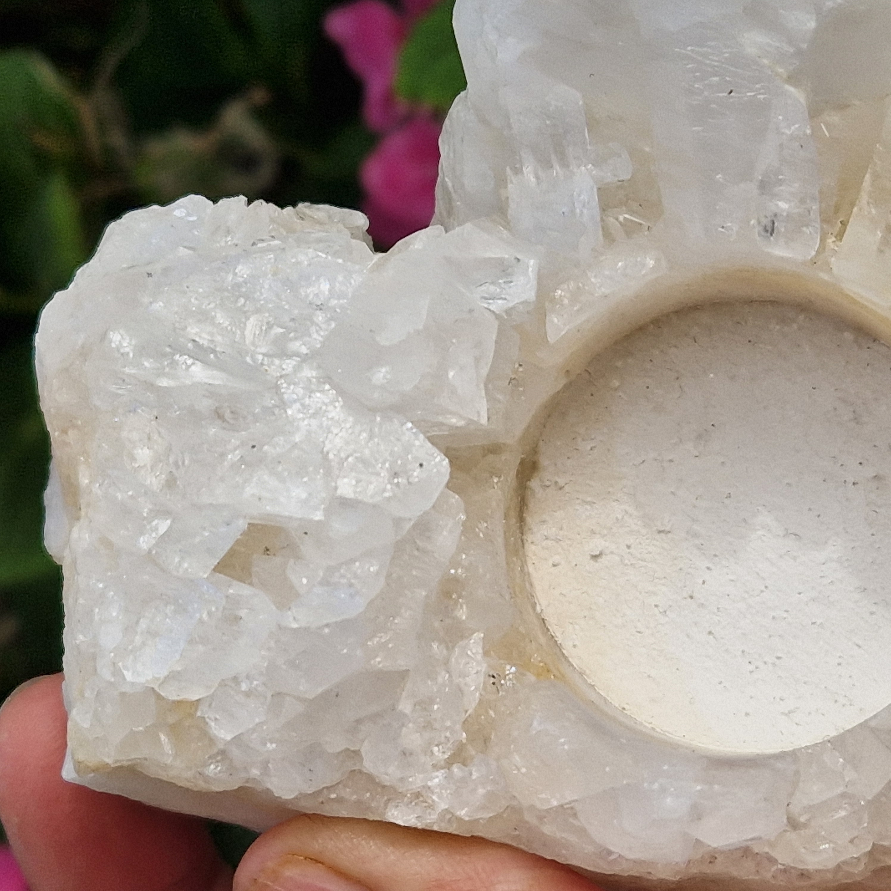 Waxinelicht Bergkristal cluster A