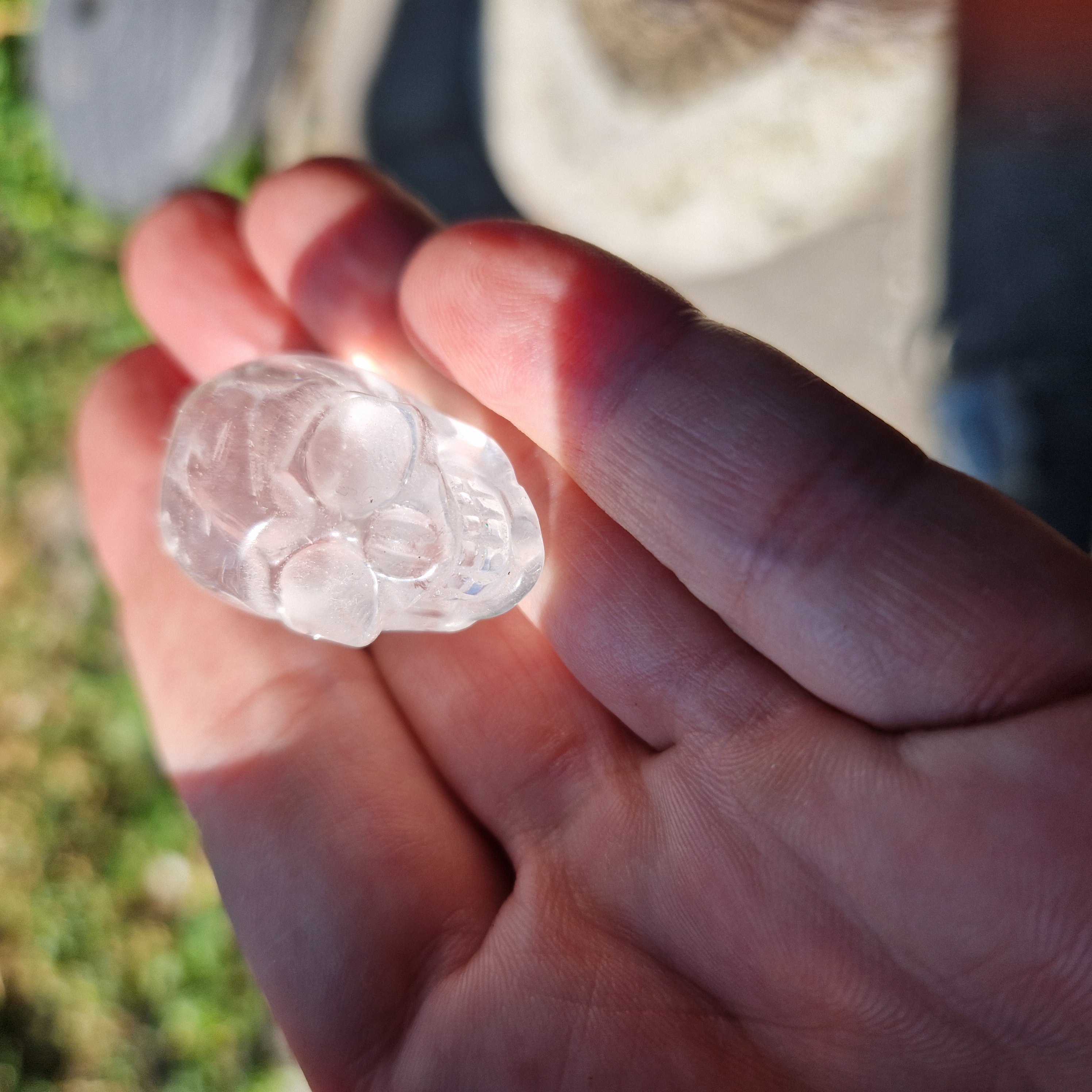 Mini skull bergkristal