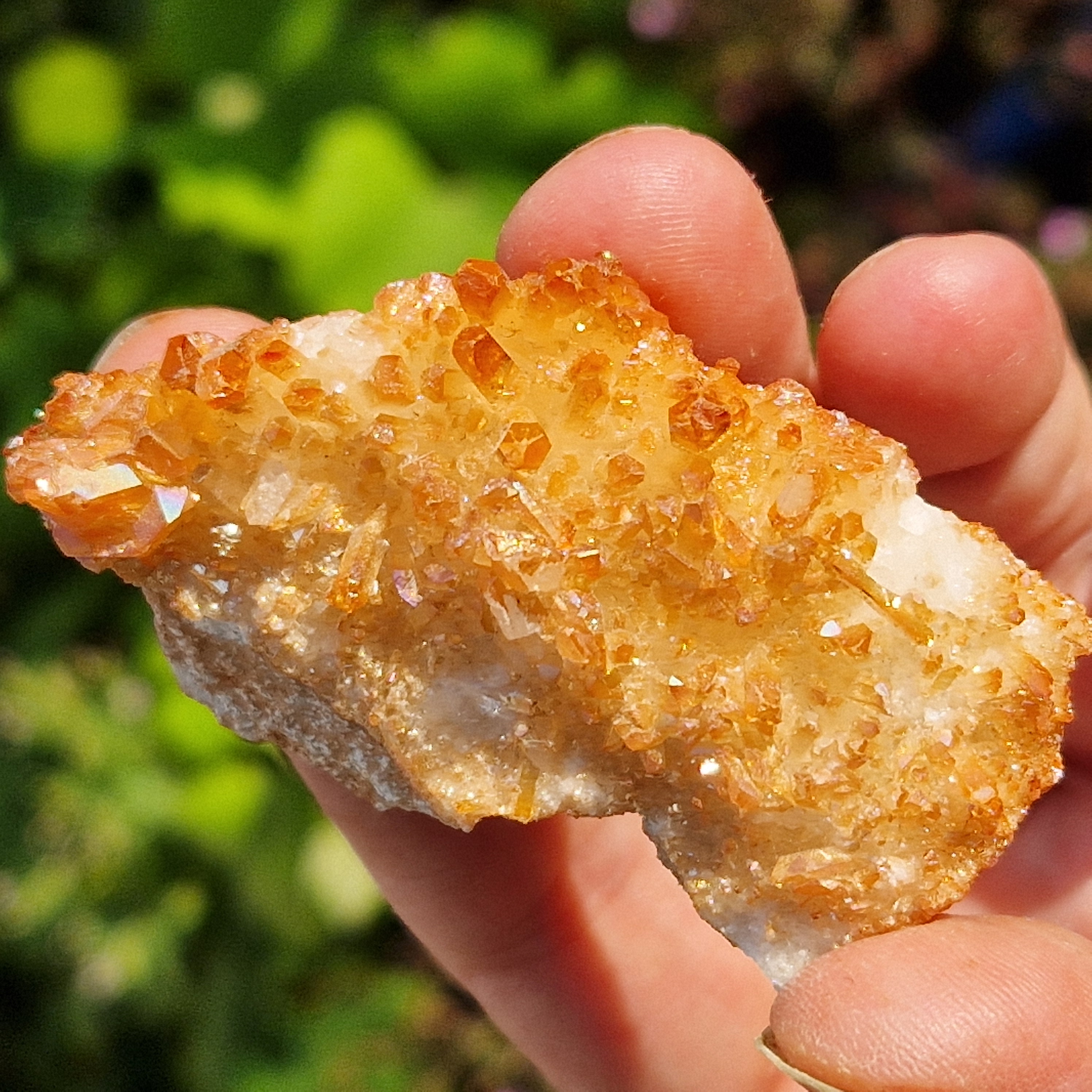 Aura quartz orange