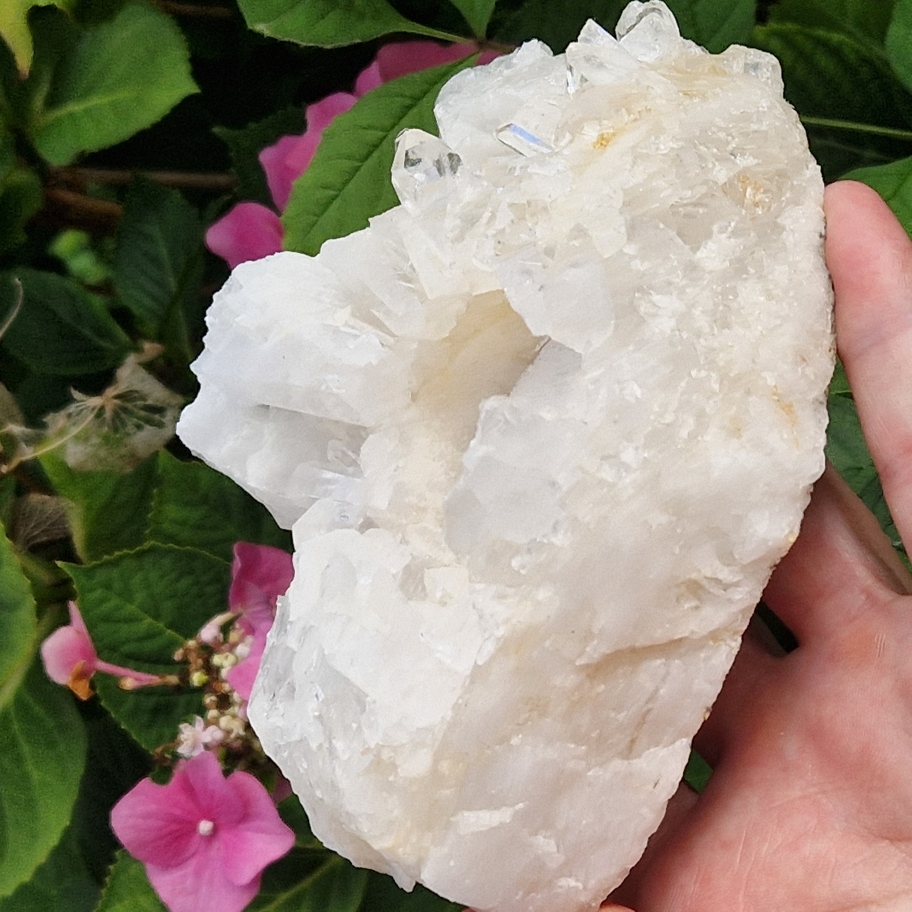 Waxinelicht Bergkristal cluster A