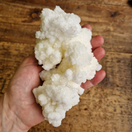 Witte Aragoniet ruw705 gram