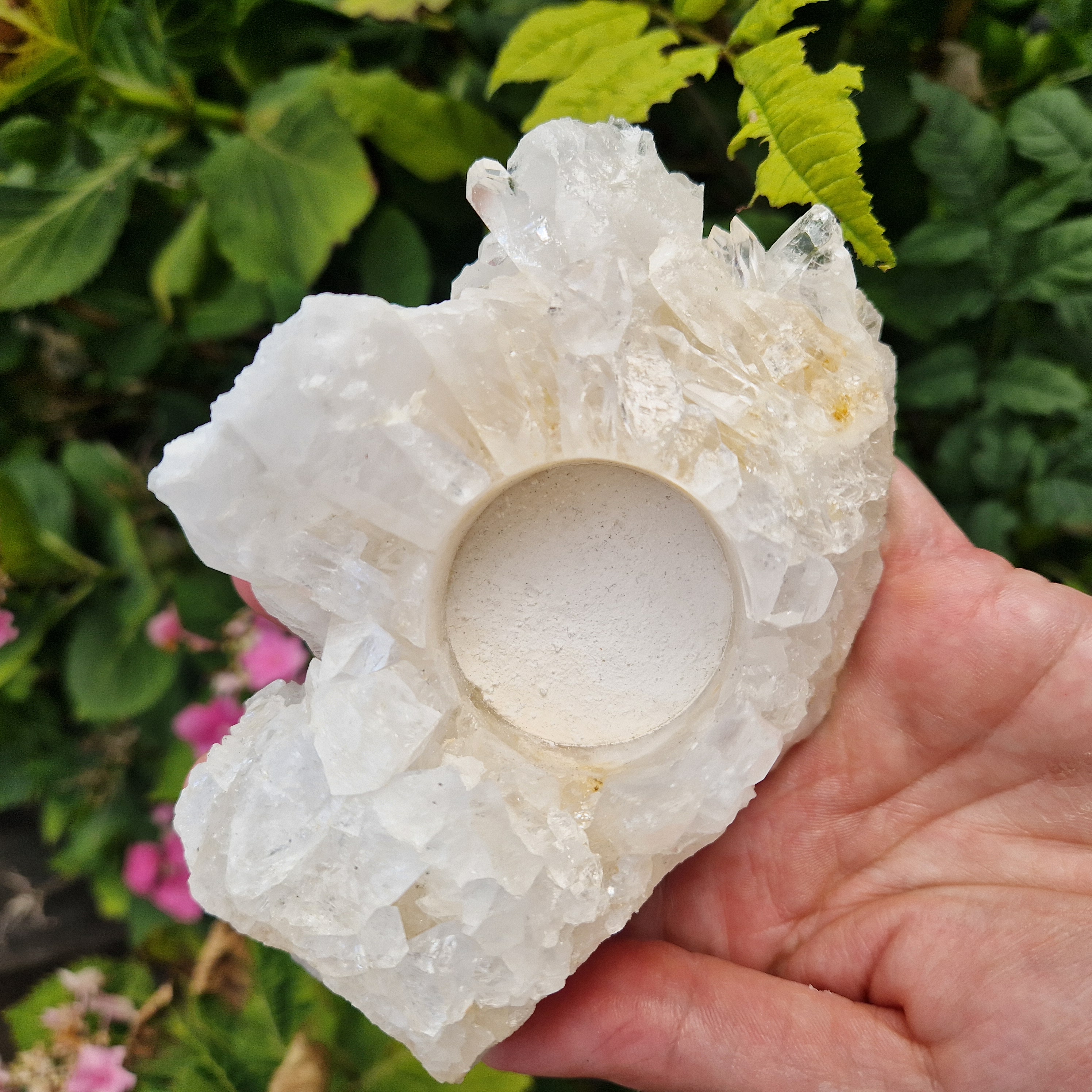 Waxinelicht Bergkristal cluster A