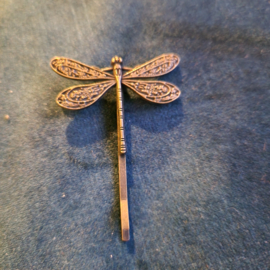 Haarspeldje Libelle Brons