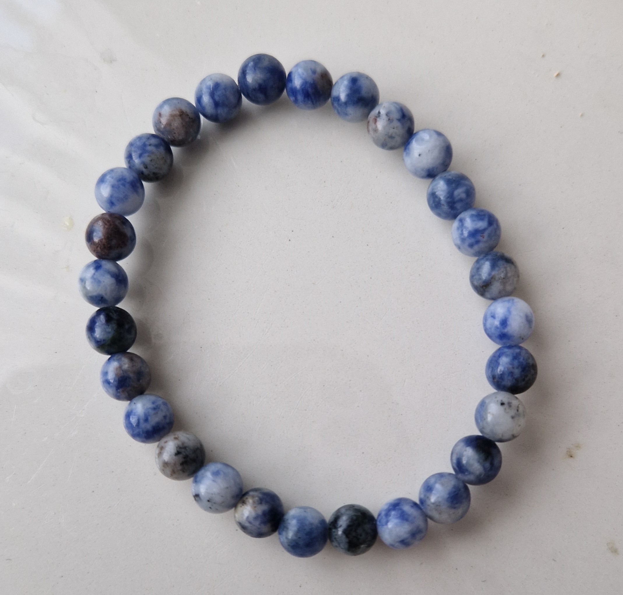 Sodaliet armband 6 mm