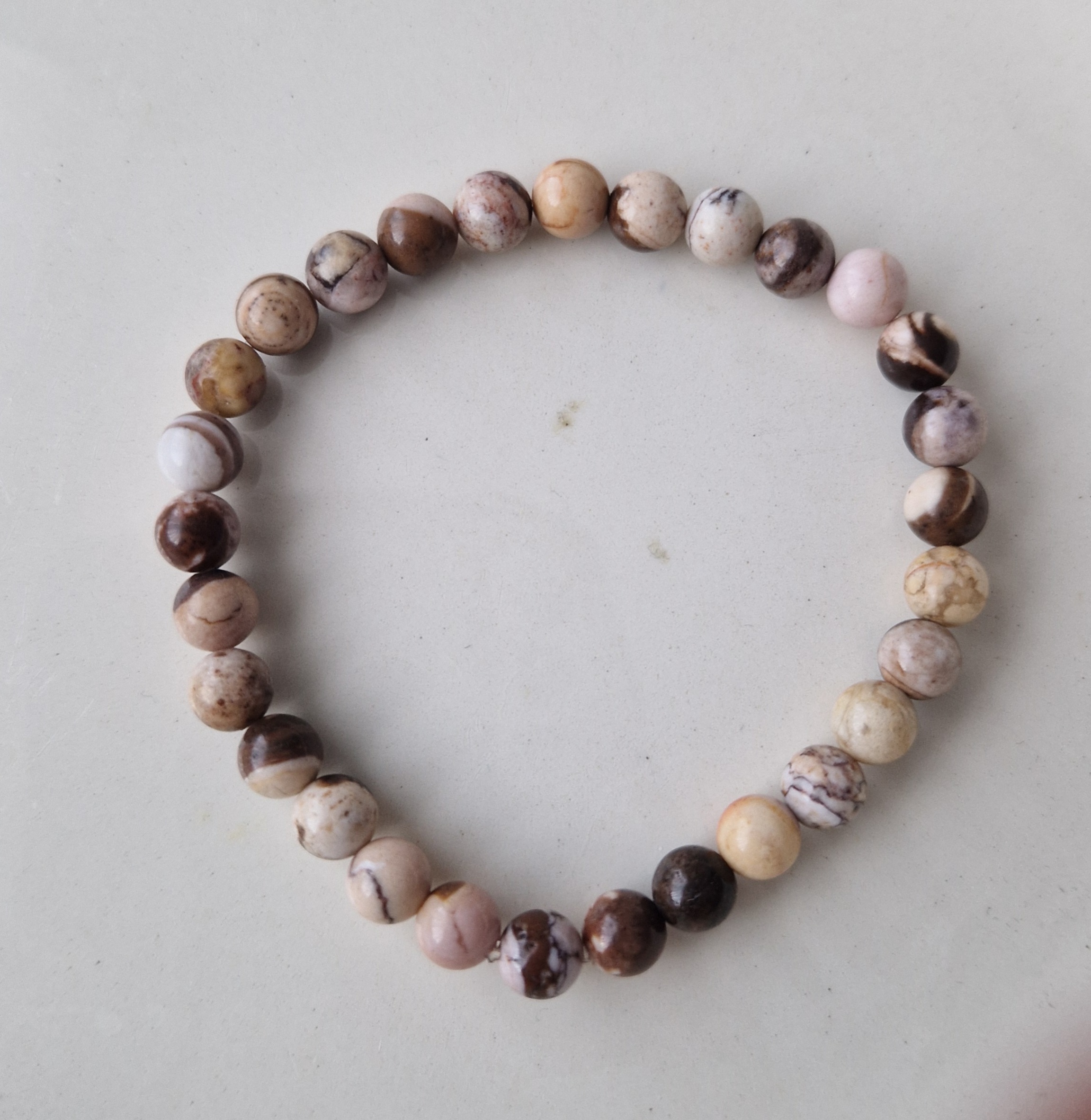 Cappucino jaspis 6 mm armband