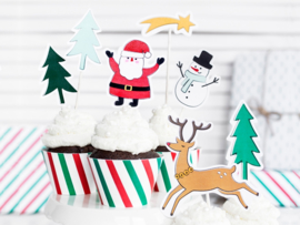 Merry Xmas Cake Toppers