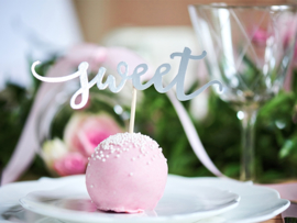 Cupcake Toppers Love - Zilver