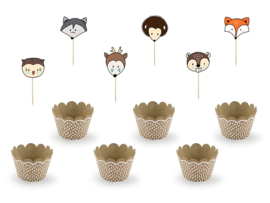 Cupcake Toppers - Woodland