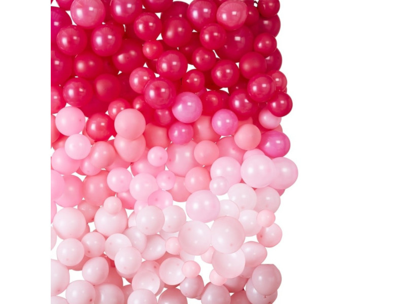 Ballonnenmuur Roze