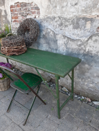 Vintage sidetable groen