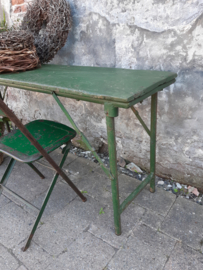 Vintage sidetable groen