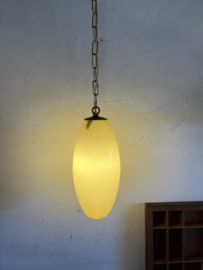 Hanglamp lichtgeel glas - Druppel