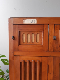 Vintage houten locker 4-deurs