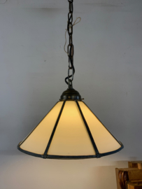 Hanglamp met glas-in-lood kap