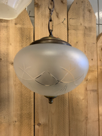 Hanglamp bol gesatineerd glas