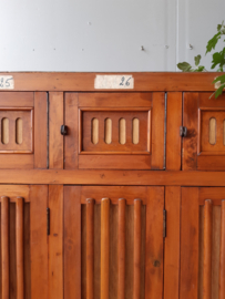 Vintage houten locker 4-deurs