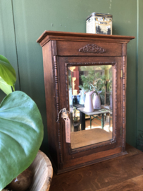Wandkastje met spiegel vintage