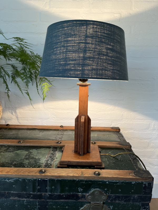 Tafellamp Artdeco - hout