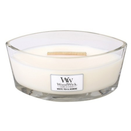Woodwick Ellipse Candle - White Tea & Jasmine