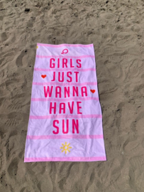 Texy Towel Strandlaken - Girls just wanna have sun