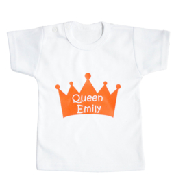 Baby- en kindershirt | Naam shirt Queen
