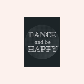 Ansichtkaart | Dance and be happy