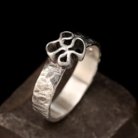 Zilveren ring 01616