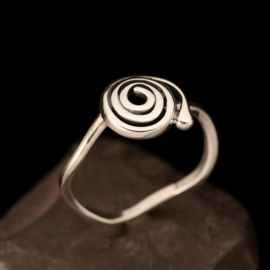 Zilveren ring 01557