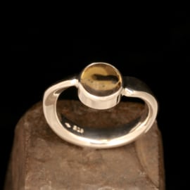 Zilveren ring  met Citrien    023088