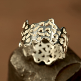 Zilveren ring        026042