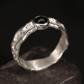 Zilveren ring    01704