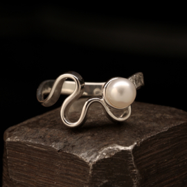 Zilveren ring 01595