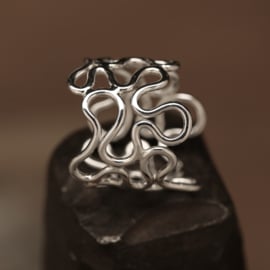 Zilveren ring 01510