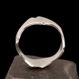 Zilveren ring. 02312