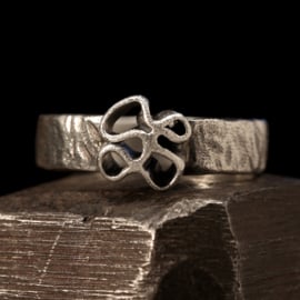 Zilveren ring 01616