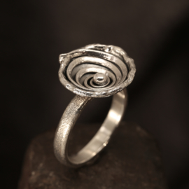 Zilveren ring 01530