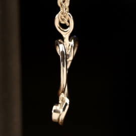Zilveren hanger     026036