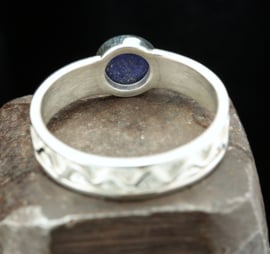 Zilveren ring met lapislazuli 01707